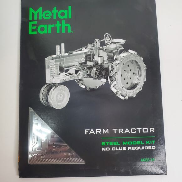 Metal earth model 3d cut steel model the farm tractor gift - Picture 5 of 6